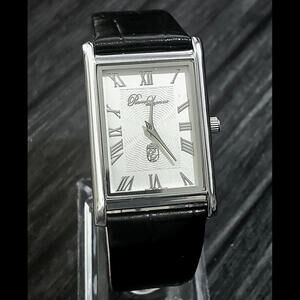 Pierre Lucerne SQ Mens Tank‎ Watch Wave Roman Dial